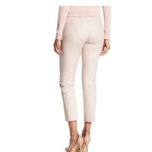 Adrianna Papell Blush Pink Slim Crop Stretch Pant - Picture 2 of 8